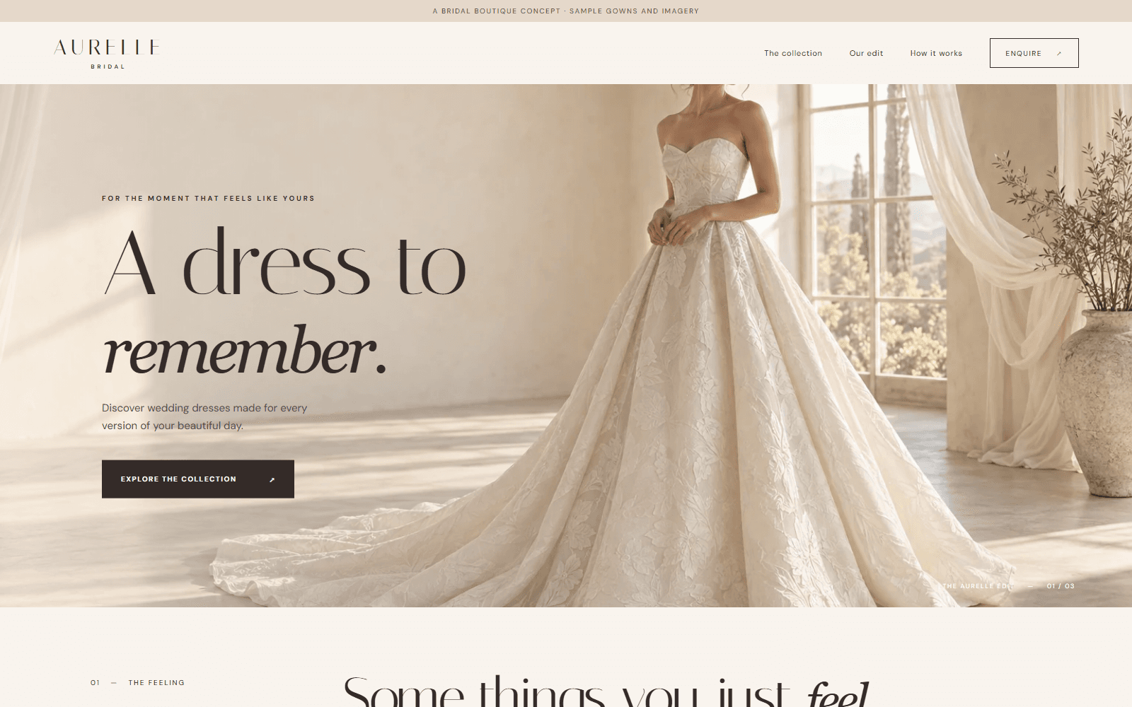 Aurelle Bridal wedding dresses theme preview