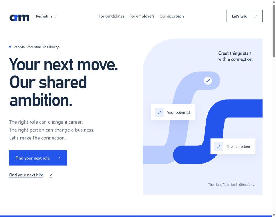 CRM Recruitment — Clear & confident recruitment agency theme preview