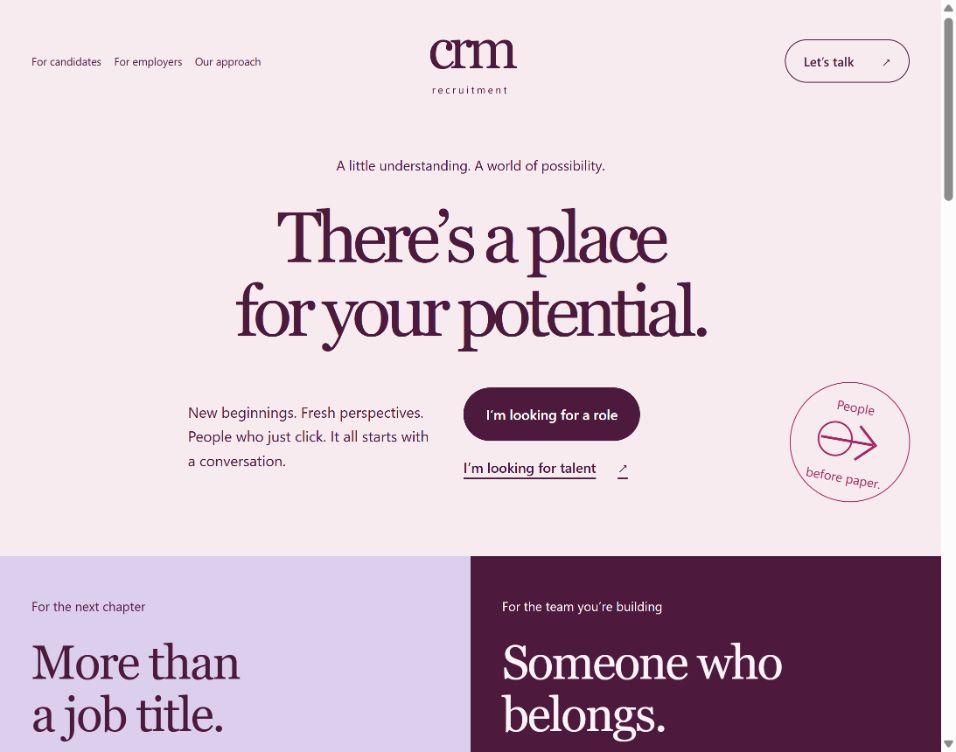 CRM Recruitment — People first recruitment agency theme preview
