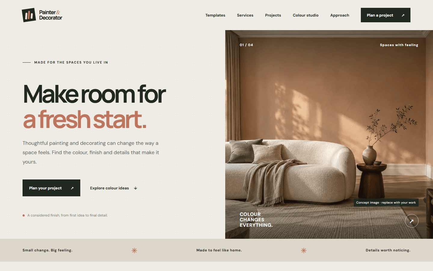 Atelier — Painter & Decorator painting and decorating theme preview