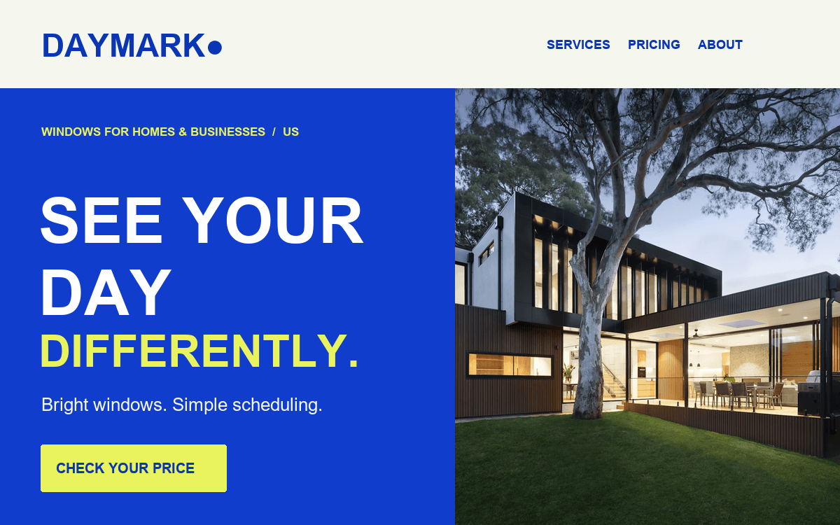 Daymark window cleaning theme preview