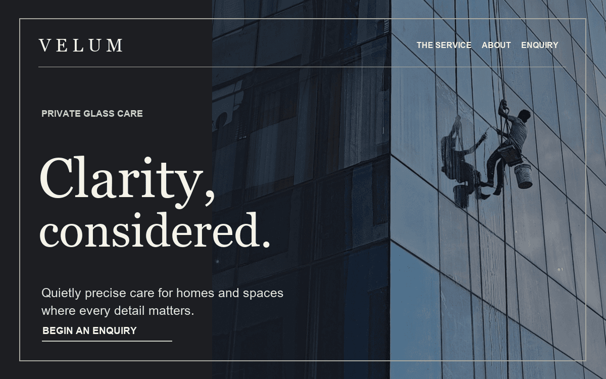 Velum window cleaning theme preview