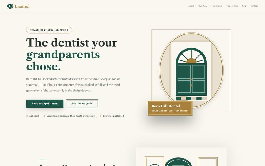 Enamel website preview
