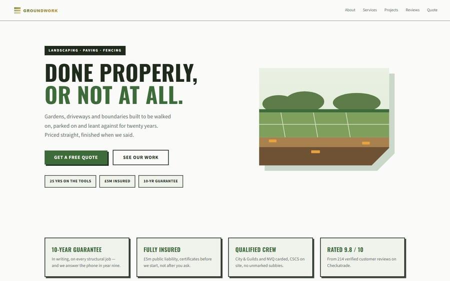 Groundwork website preview
