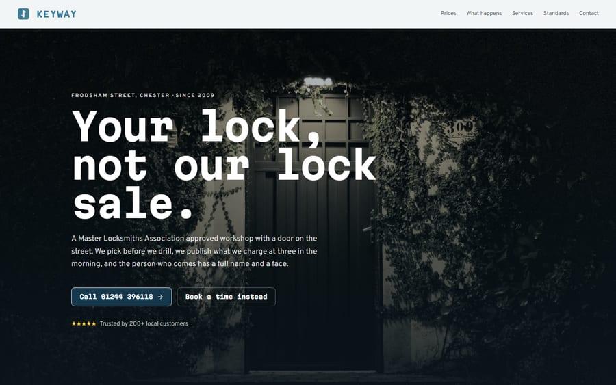 Keyway website preview