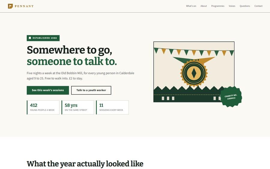 Pennant website preview
