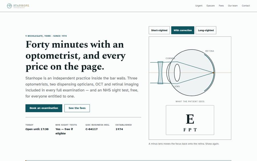 Stanhope website preview