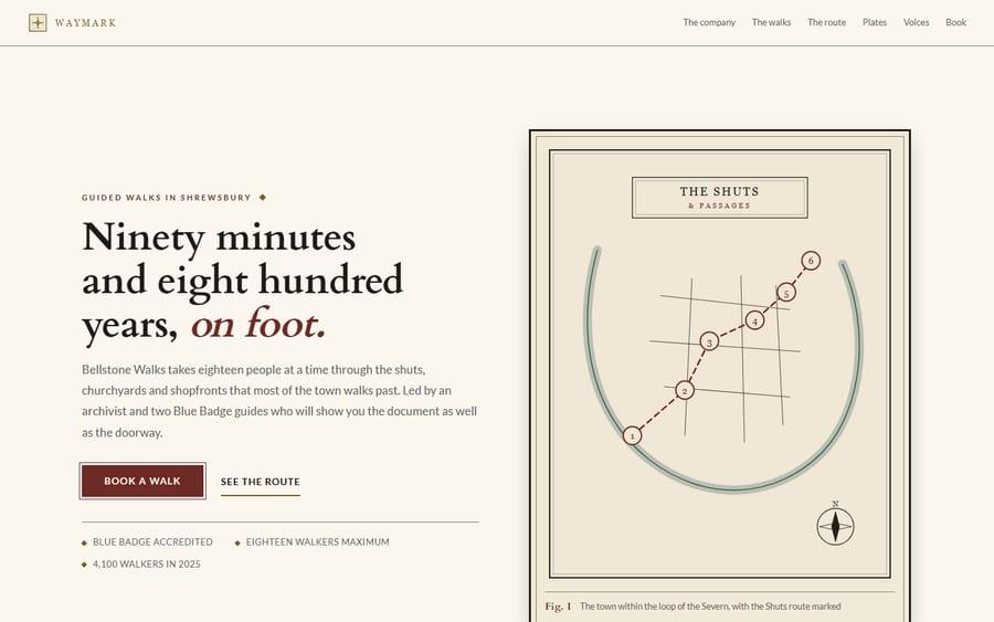 Waymark website preview