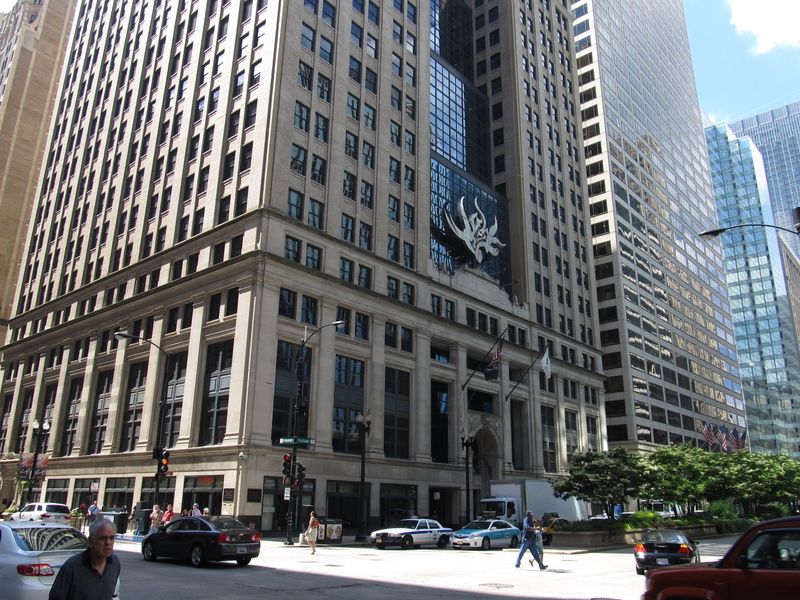 Office towers along La Salle Street in the Chicago Loop