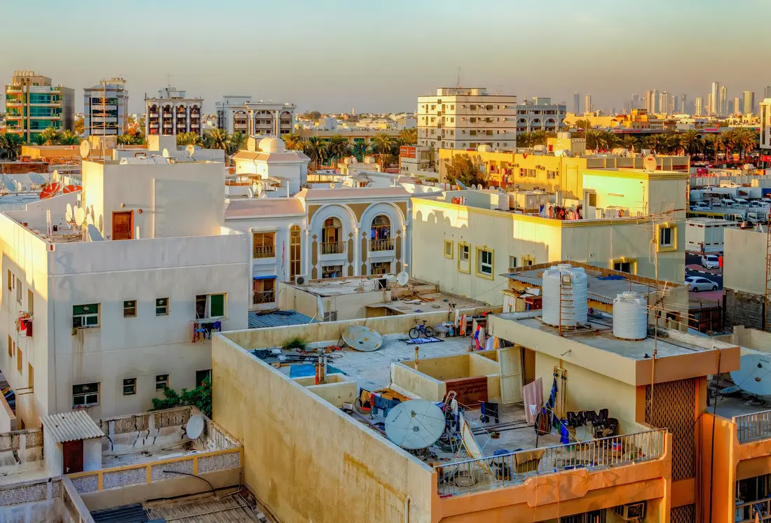 Rooftops across the town